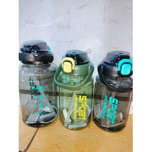 Water Bottle, Leakproof Sports Water Bottles with Time Marker,for Gym, Travel, Home, School, Office