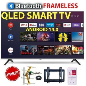 Gld 43 Inch Smart Android QLED HD Digital TV, Bluetooth Connectivity, Built-in WiFi, Inbuilt Decoder for Local Channels, Netflix, YouTube, HDMI, USB, Wide Color Enhancer+FREE GIFTS