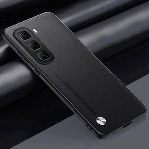 Luxury PU Leather Case For Infinix Hot 50 Pro Plus 4G Back Cover Matte Silicone Full Protection Phone Case For Hot 50 Pro Plus4G