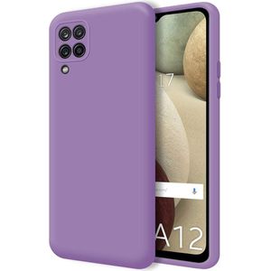 Soft Silicone Slim Fit Cover Anti-Scratch Shockproof Case for Samsung Galaxy A12 - Purple