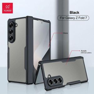 Xundo Airbag Case for Samsung Galaxy Z Fold 7 – Shockproof Transparent Acrylic + TPU Protection with a Front Glass protector