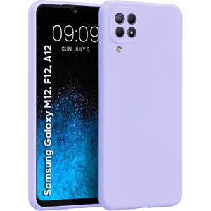 Soft Silicone Slim Fit Cover Anti-Scratch Shockproof Case for Samsung Galaxy A22 - Purple