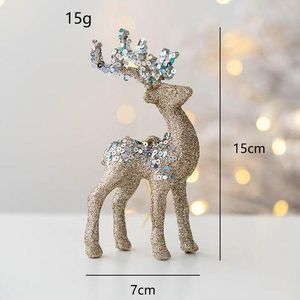Christmas tree accessories Christmas GOLD deer small hanging pendant gift