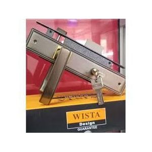 Wista Antique Steel Main Door Lock - Heavy Duty, Rust Free, for Wooden & Metal Doors, High Security 