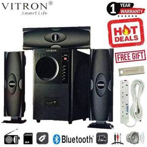 Vitron  3.1 Channel Home Theater System – Powerful Sound & Deep Bass + usb + extension cable 