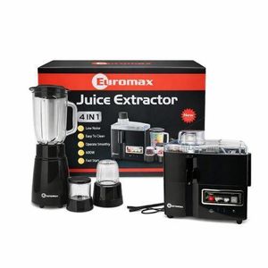 Euromax  Juicer 4 in 1, Blender, grinder and Mill Food Processor 600W 
