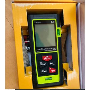 Mini & portable, Highly  accurate Laser Distance Meter  with Upgraded Electronic Angle Sensor, ±2mm Accuracy, Area Measurement,Volume and Pythagoras, Backlit LCD