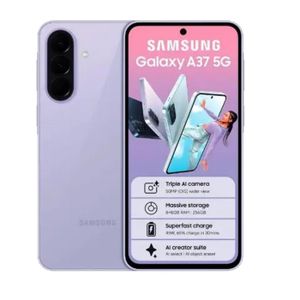 Samsung Galaxy A37 5G, 6.7 Inches Display, 8GB RAM + 256GB ROM, 50MP OIS + 12MP UW+ 5MP Macro Camera, 5000mAh, Dual Sim (2 Years Warranty) - Violet
