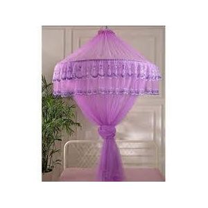Canopy Round & Free Size Mosquito Net – Quality, Compact, Elegant & Exceptionally Protective (Sizes: 5×6, 6×6,7x8) - Purple