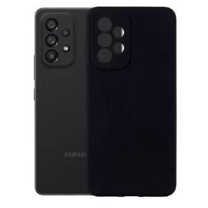 Soft Silicone Back Cover for Samsung Galaxy A32 - Black, anti-fingerprint, anti-scratch, durable silicone case