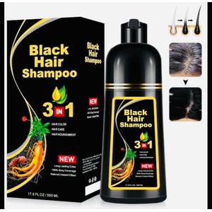 Dexe 3 in 1 Black Hair Dye Shampoo