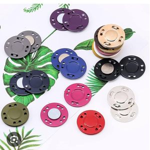 Premium Invisible Magnetic Snap Buttons for Sewing - 1 Pair Hidden PVC-Wrapped Waterproof Magnet Fasteners - Heavy Duty Sew-In Closure for DIY Craft, Winter Coats, Jackets, Handbags, Purses, and Leather Scrapbooking