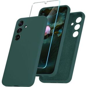 Samsung Galaxy S24 FE Phone Case, Liquid Silicone All Side Shockproof Thin Slim Soft Rubber Gel Matte TPU Cover