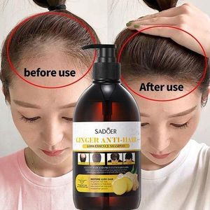 SADOER  Anti Hair Loss Treatment Shampoo Essence, Hair Growth Ginger Extract Beard Growth,Hair Growth, Anti Dandruffs Hair Moisturizing Hair Care Shampoo, Derma Roller Compliment In Anti Hair Loss 500 ML