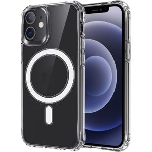 Clear Transparent MagSafe Silicone Case for iPhone 12 – Shockproof, Anti-Yellow, Slim Protective Cover