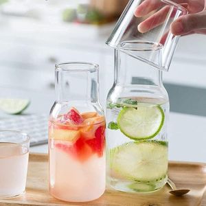 Cute Glass Water Bottle With Tea Infuser Filter Straw Kawaii Portable Juice  Cold Drink