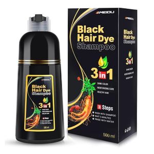 Hair color shampoo instant black 