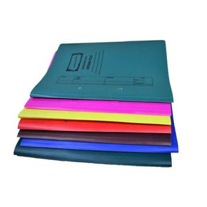 Profile Books A4 PVC Spring Files - Set of 12 Assorted Colors, Durable with Compressor Bar