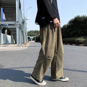 YUEGUANG Corduroy pants mens casual Elastic waistband loose Straight pants  slacks for men Corduroy trousers joggers male autumn man pants4XLBlack   Amazoncouk Fashion