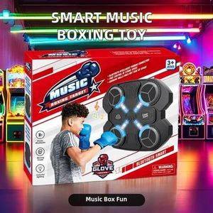 Smart Music Boxing Game – Unisex Indoor Sports Fun With Gloves Fitness Music Boxing Machine 32 x 28 x 10cm For Kids And Adults