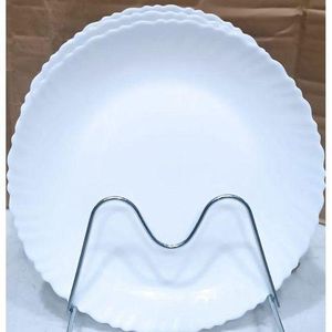 White Round Dinner Plate – Elegant Plain Design