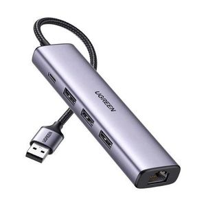 Ugreen  CM475 20915 USB 3.0 to USB 3.0 Hub (3 Ports) + Gigabit Ethernet 4 In 1 Hub