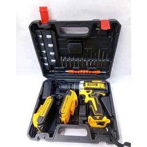Dewalt Rechargeable Cordless Electric Drill 2 Battery WITH TOOLBOX