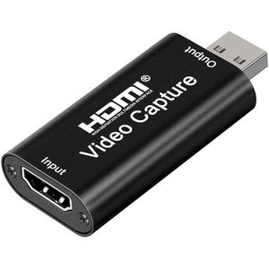 Bn 4K HDMI Video Capture Card, Cam Link Card Game Audio Adapter HDMI to USB 2.0 Record Capture Device for Streaming, Live Broadcasting, Video Conference, Teaching, Gaming (Black)