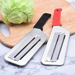 Double blade slicing knife ideal for shreddingb cabbages, cutting crisps and wedges from cassava, cucumbers 