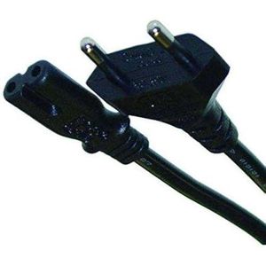1.5m Black Radio/TV Power Cable - Flexible and Durable