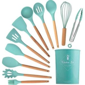 Silicone Non Stick Spoon 12pc Set