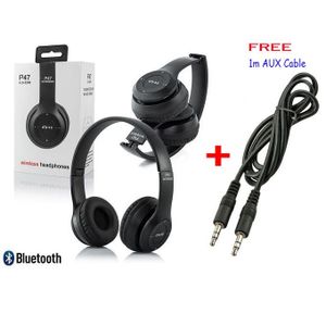 price of P47 Bluetooth Headphone, Wireless + FREE 1M AUX Cable in kenya kenyan deals and offers flash sales