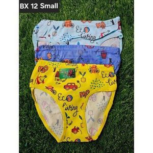 6Pcs Soft Cotton Plain Boxers-small (1-3yrs