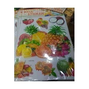Tropical Fruit Wall Sticker Sheet – 50 x 70 cm