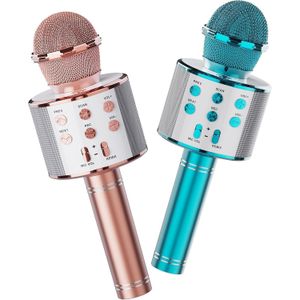 Bluetooth Karaoke Mic for Kids & Adults – Fun LED Light Show Mic