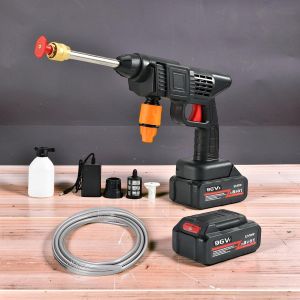 High-Quality Body Construction Durable Quality Compact 96V Cordless Rechargeable Pressure Washer Gun Machine