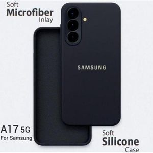Samsung Galaxy A17 Back Cover Black Premium and Original Silicone All Round Protection Unique Phone Case/ Cover