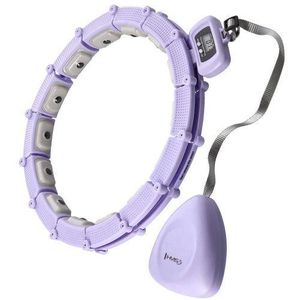Adjustable weighted hula hoop with a timer