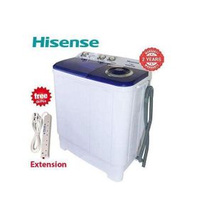 Hisense Washing Machine WSQB753W - 7.5Kg Twin Tub Top Load- White (2YRs WRTY)