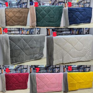 Single Velvet Woollen Duvet – Soft Warm Bedding Blanket 6x6 ft for Bedroom & Home