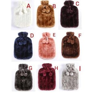 2L Luxury Soft Faux Fur Hot Water Bottle Bag For Heat Therapy/Pain Relief