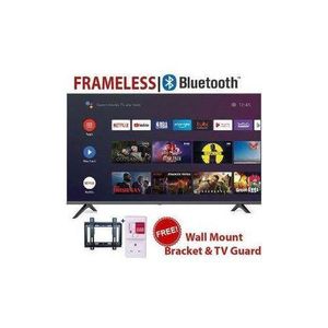 Solarmax 32"Inch Bluetooth Enabled Frameless Smart Android TV Inbuilt Decoder Netflix You tube Appstore +FREE TV Guard and Bracket