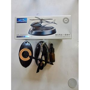 K030 Car fragrance with solar panel for spinning when exposed to sunlight