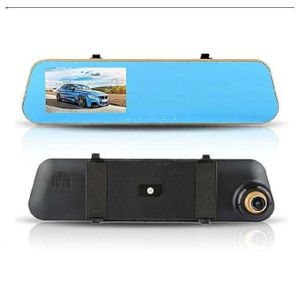 Wide Angle Dual Lens Vehicle Blackbox DVR with Front and Rear View Cameras and G-Sensor for Full Protection