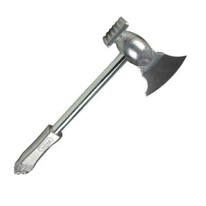 Aluminium Meat Tenderizer, Butcher Knife, Stainless Steel Blade Steak Hammer - Professional BBQ & Kitchen Tool