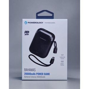 POWEROLOGY Bahamas 20000mAh with PD22.5W Type C & 20W Lightning Input and Output mini portable power bank