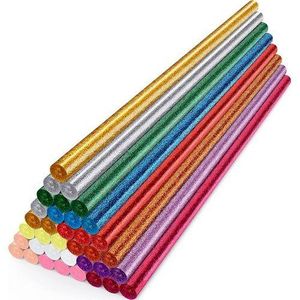 Glittering 11 Mm Glue Sticks Recommended For 40/60/80Watts Glue Gun 30 Pieces