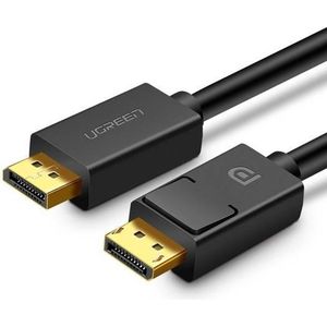 Ugreen DP102 (10212) DisplayPort Male to Male Cable, 4K@60Hz, Gold-Plated Connectors, 3M, Black – DP Video Cable for Monitor, PC, Laptop & Graphics Cards