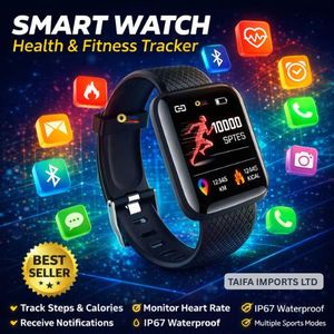 SmartFit™ Fitness Smartwatch - Heart Rate, Sleep, Steps, Calls, Sports - Smart Watches for Men / Ladies