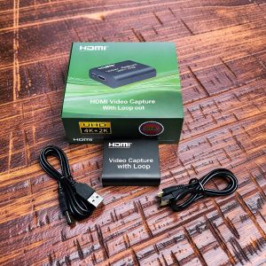 Professional Grade Low Latency Streaming Device for PC HDMI Video Capture Card with Loop Out 